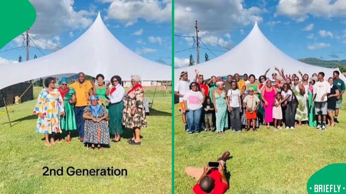 The screenshot on the right showed the all generations in the family including the fourth one