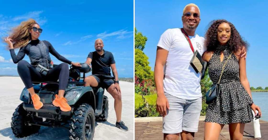 Itumeleng Khune and his wife Sphelele Makhunga Itumeleng Khune and his wife Sphelele Makhunga