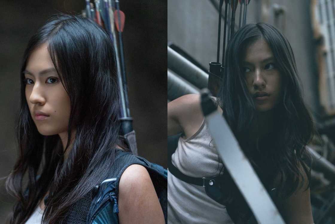 Akane Heiya on the set of a movie Akane Heiya on the set of a movie