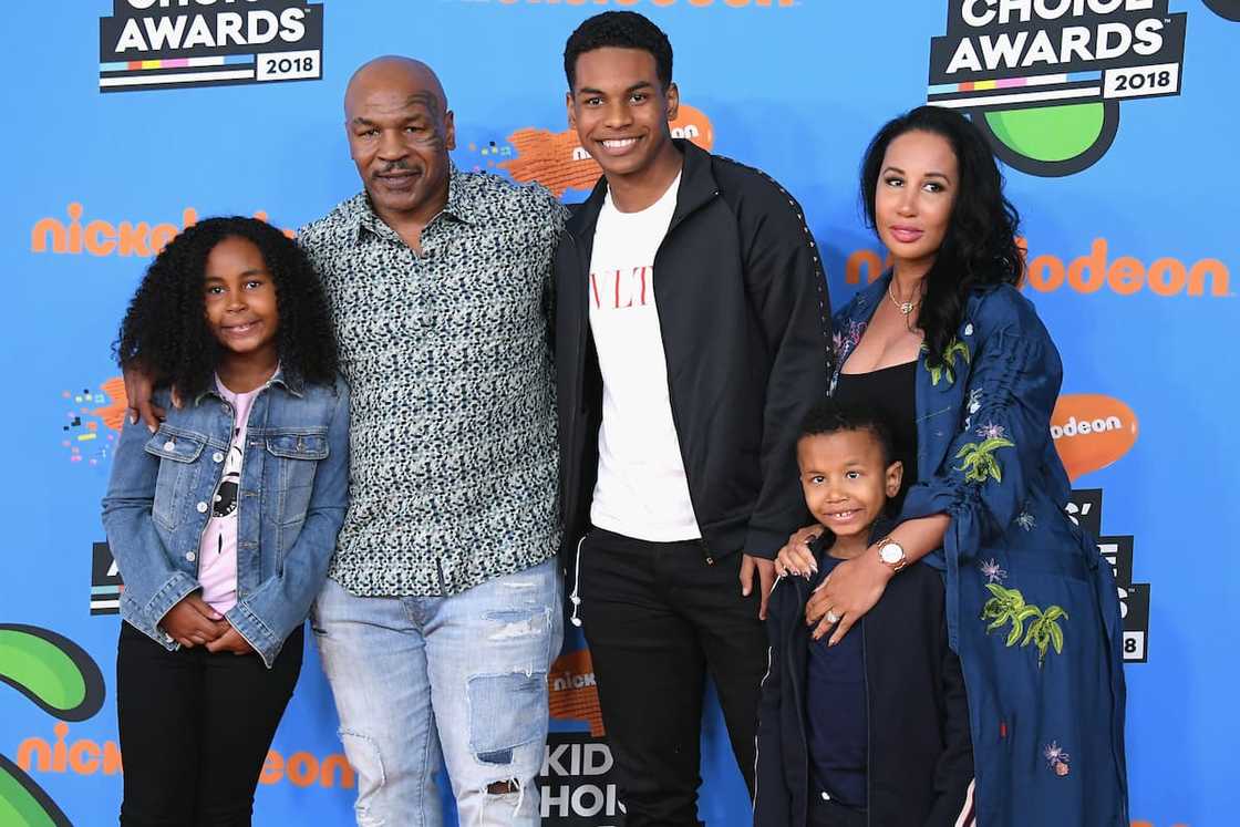 Michael with wife Lakiha (right), daughter Milan, son Miguel, and youngest son Morocco Michael with wife Lakiha (right), daughter Milan, son Miguel, and youngest son Morocco
