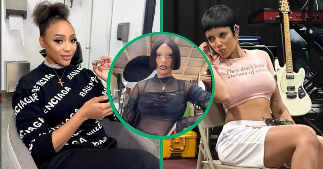 Nadia Nakai dressed like Doja Cat. Nadia Nakai dressed like Doja Cat.