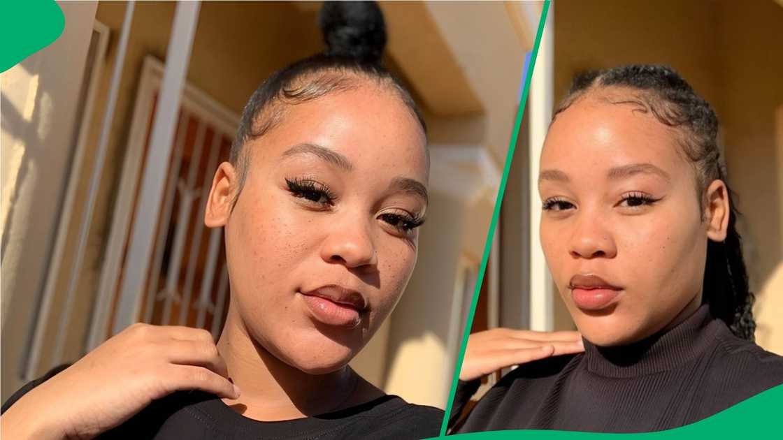 A woman ate with her hands at a restaurant. A woman ate with her hands at a restaurant.