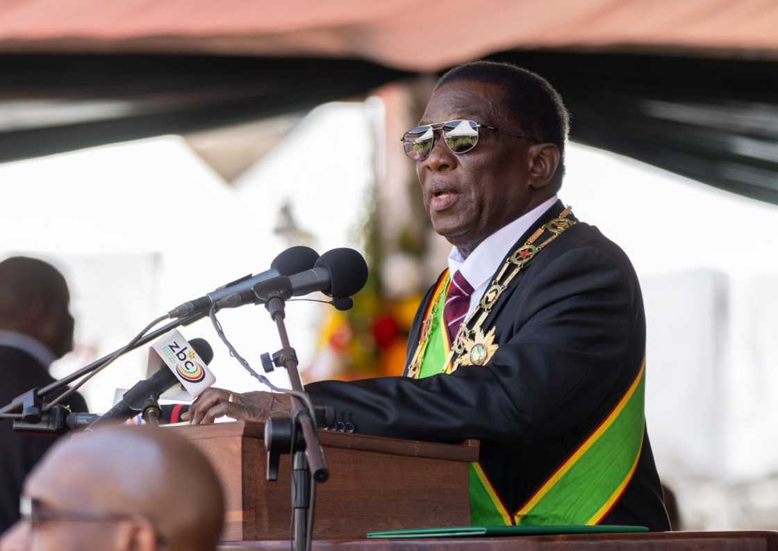 Emmerson Mnangagwa said the Zimbabwean government will pay for Zimbabwean victims' hospital bills Emmerson Mnangagwa said the Zimbabwean government will pay for Zimbabwean victims' hospital bills