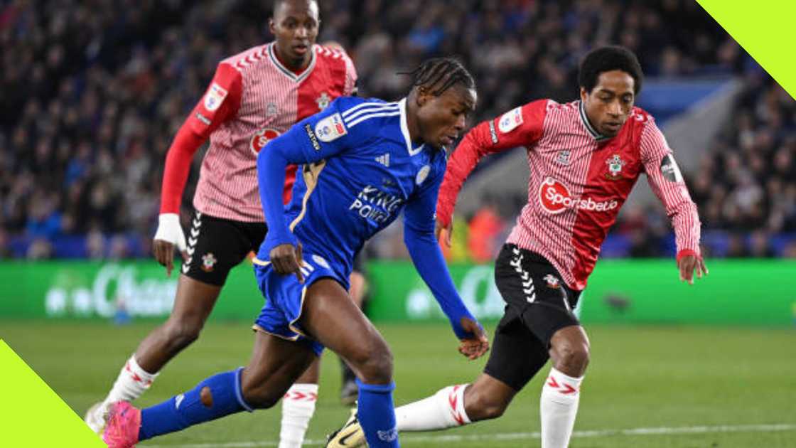 Fatawu Issahaku in action against Southampton. Fatawu Issahaku in action against Southampton.
