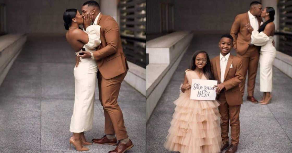 proposal, dress, brown, white, shoes, high heels, men's shoes, tulle, children, white, ring proposal, dress, brown, white, shoes, high heels, men's shoes, tulle, children, white, ring