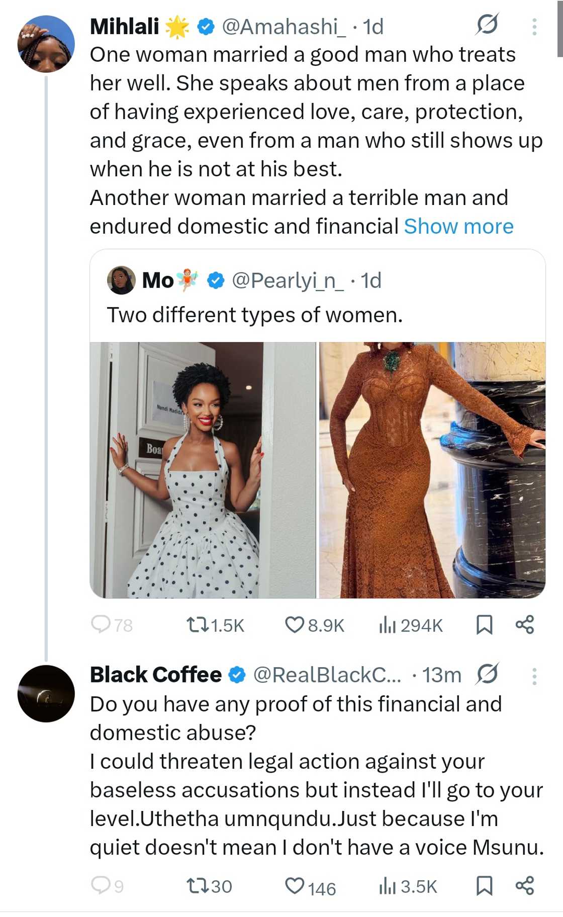 Black Coffee savages netizen