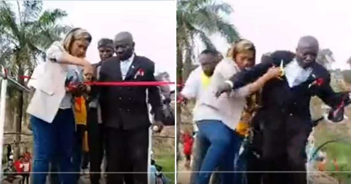 officials unveiling bridge officials unveiling bridge