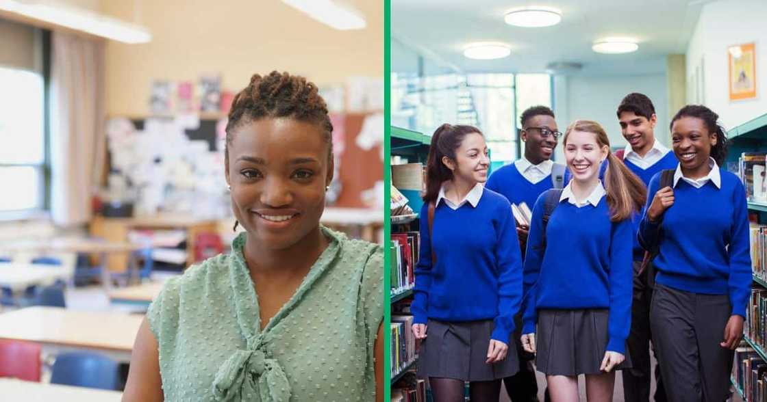 A TikTok video shows a teacher surprising her students with snacks. A TikTok video shows a teacher surprising her students with snacks.