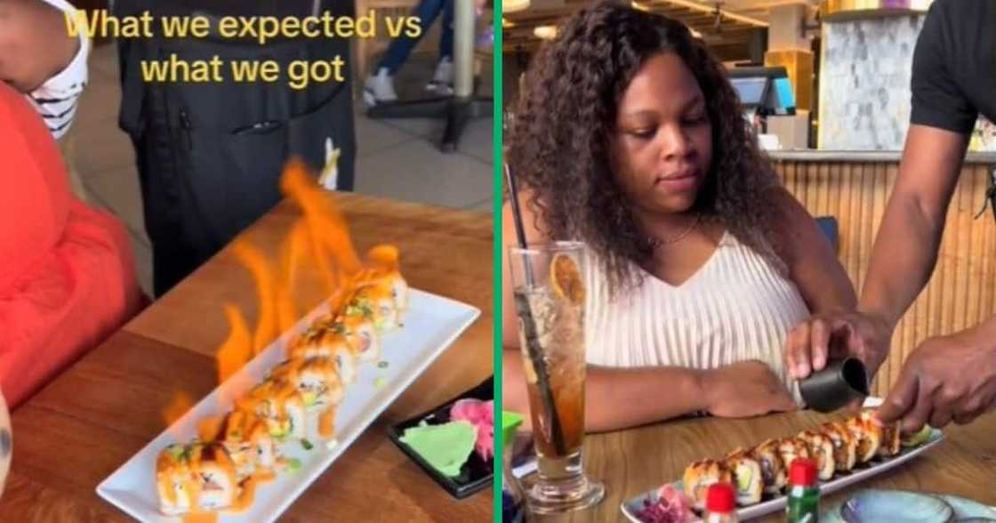 TikTok video shows Johannesburg woman's disappointment over failed flaming sushi TikTok video shows Johannesburg woman's disappointment over failed flaming sushi