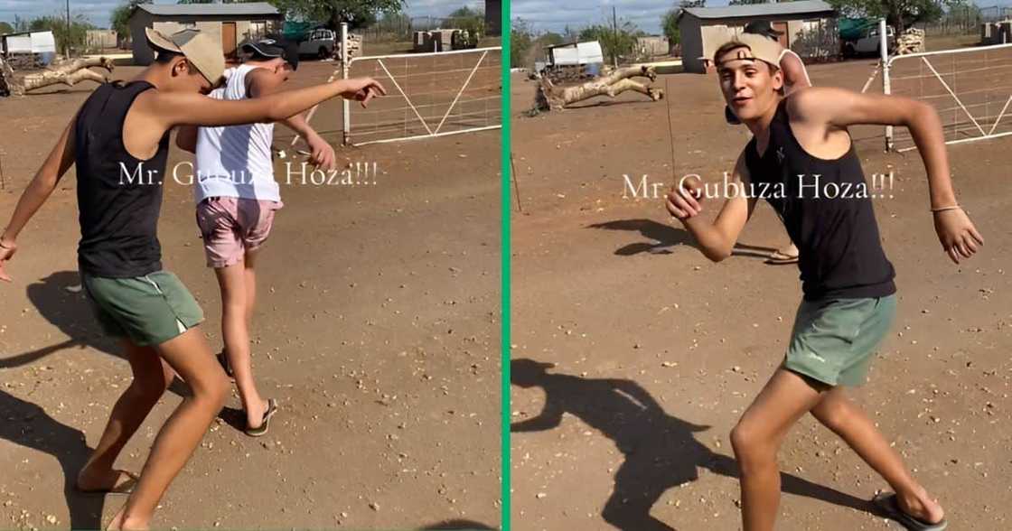 TikTok captured two gents enjoying themselves in the rural areas of Limpopo. TikTok captured two gents enjoying themselves in the rural areas of Limpopo.