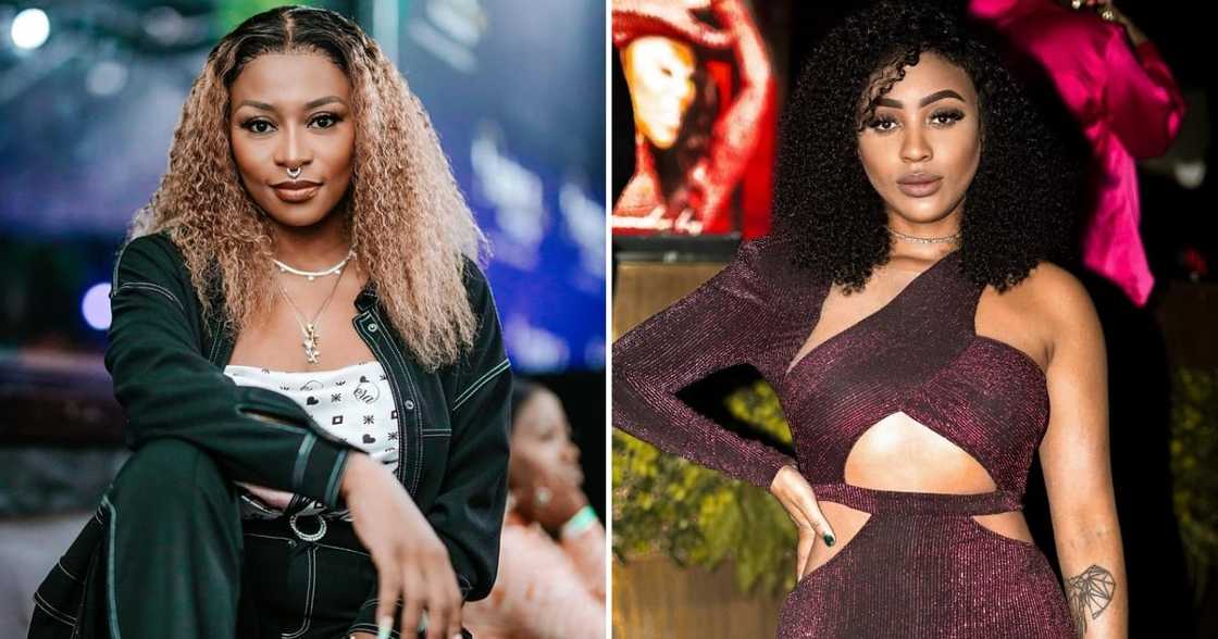 DJ Zinhle posted a picture of AKA and Nadia Nakai