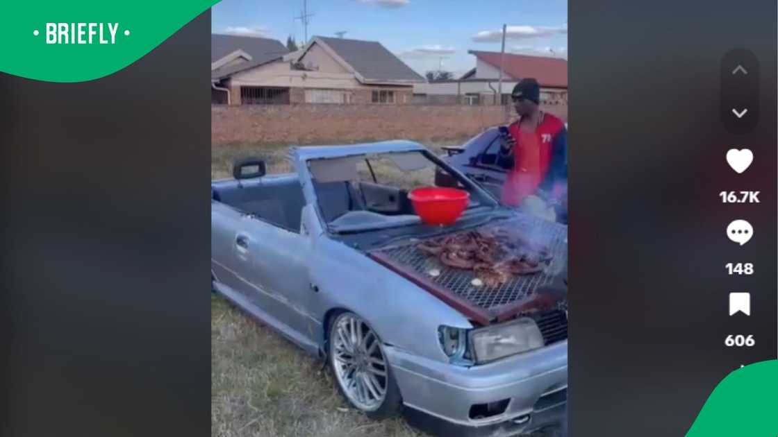 A Mzansi gent goes viral for his latest culinary sensation featuring a car engine