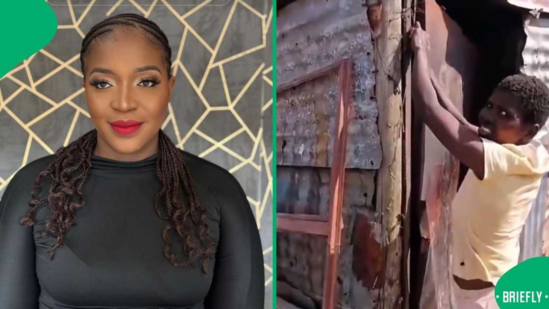 The clip also showed her shack, which looked like it would collapse anytime The clip also showed her shack, which looked like it would collapse anytime