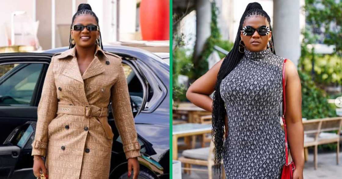 Mam'Mkhize showed off her stunning legs online. Mam'Mkhize showed off her stunning legs online.