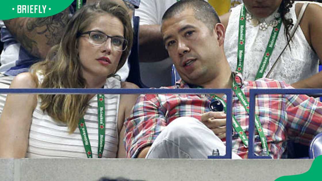 Anna Chlumsky and her husband Shaun So at USTA Billie Jean King National Tennis Center