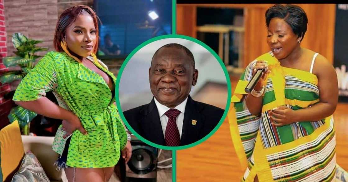 Makhadzi meets Cyril Ramaphosa Makhadzi meets Cyril Ramaphosa