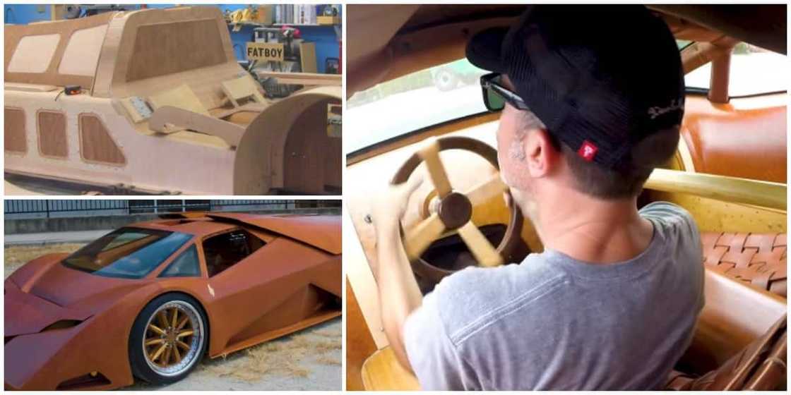 Talented man builds supercar suing woods, drives it in stunning video Talented man builds supercar suing woods, drives it in stunning video