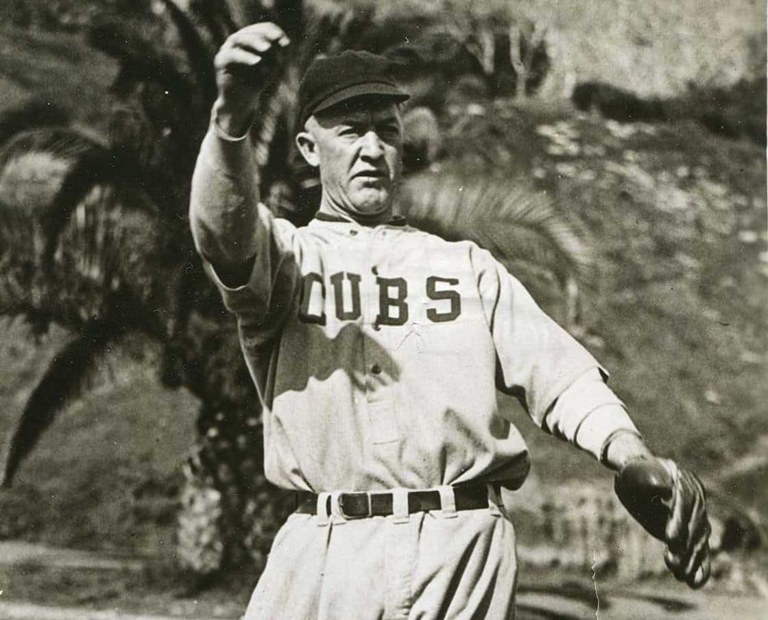Grover Cleveland Alexander, of the Chicago Cubs in 1922 Grover Cleveland Alexander, of the Chicago Cubs in 1922