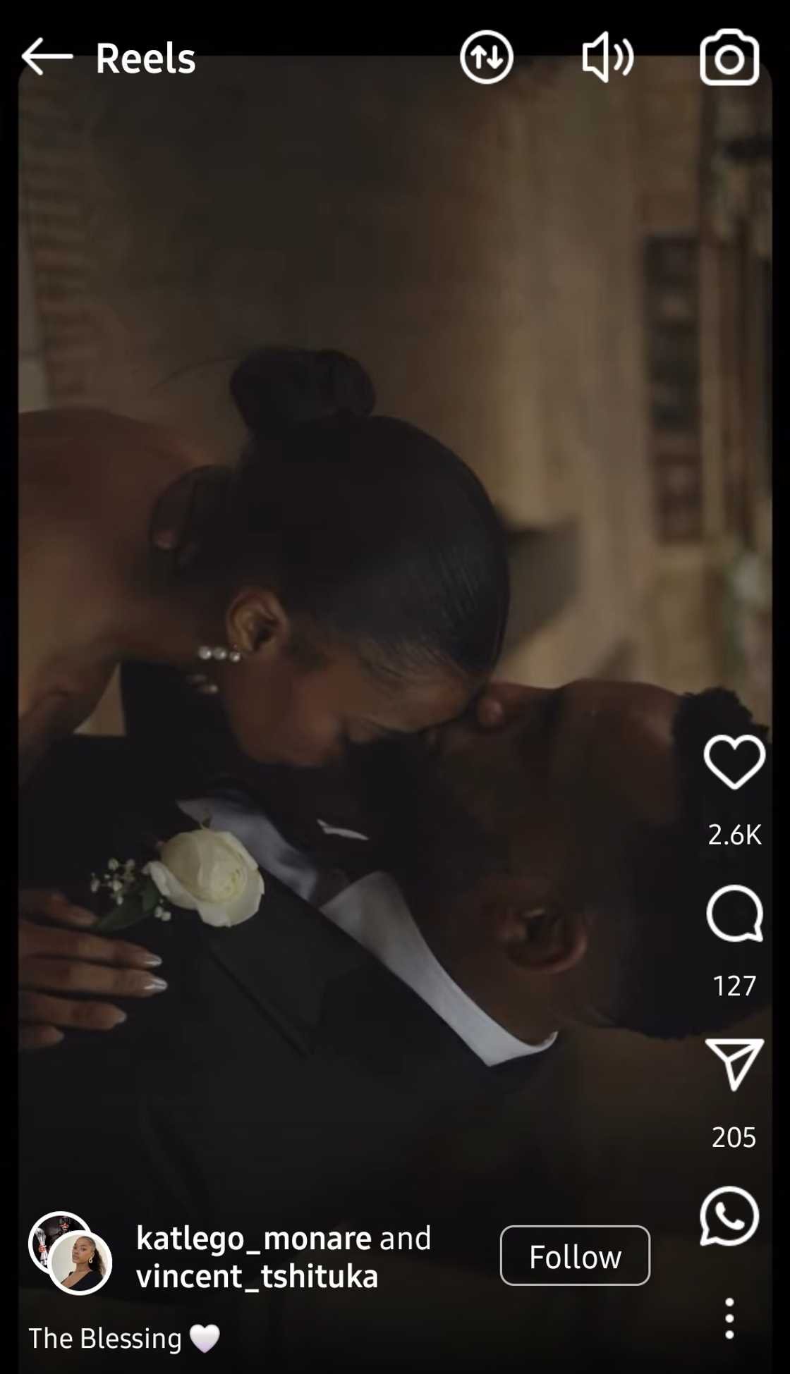 "He Who Finds a Wife Finds a Good Thing": Springbok Vincent Tshituka Shares Emotional Wedding Video