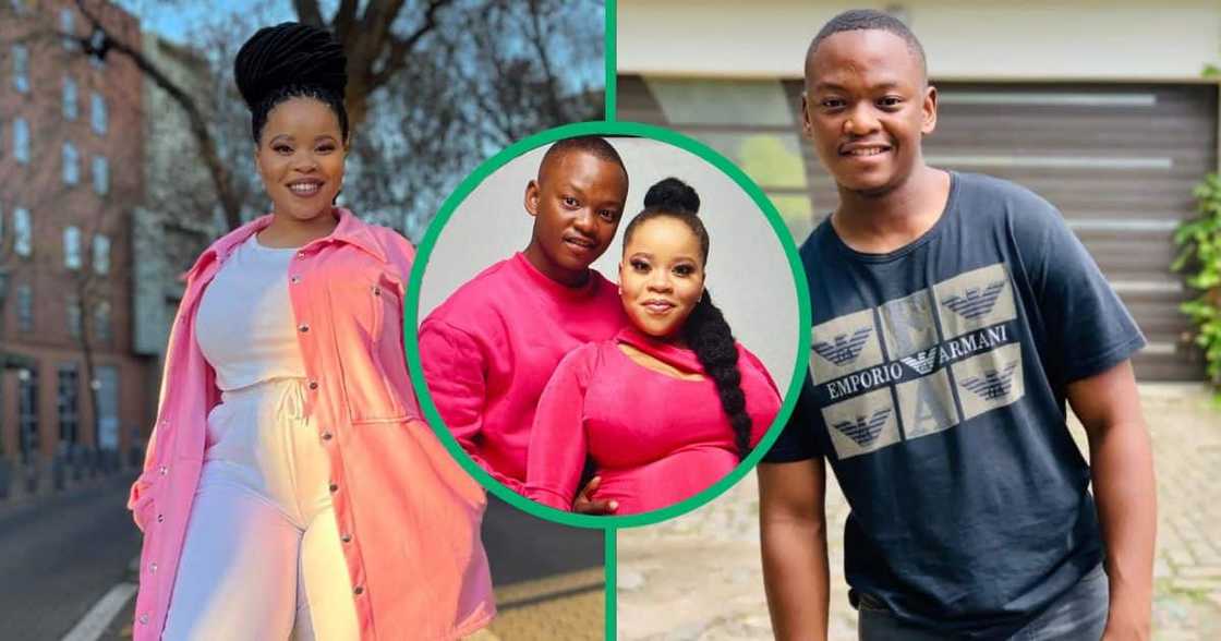 Polygamist Musa Mseleku's son, Mpumelelo MSeleku and his second girlfriend, Tirelo Kale.