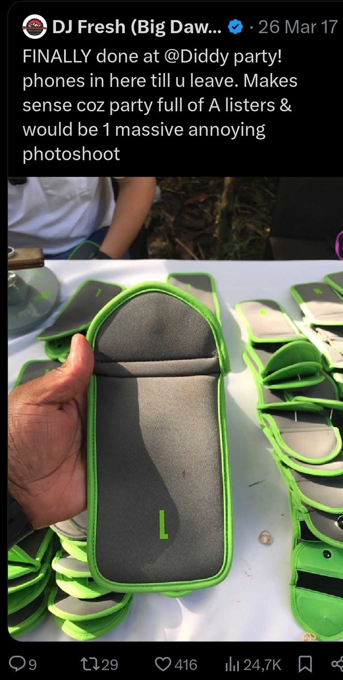 DJ Fresh went to one of Diddy's infamous parties