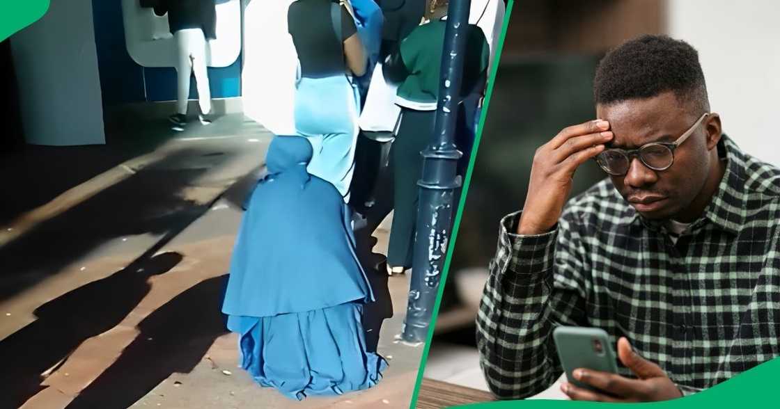 African widow was captured respecting the culture, leaving the internet impressed. African widow was captured respecting the culture, leaving the internet impressed.