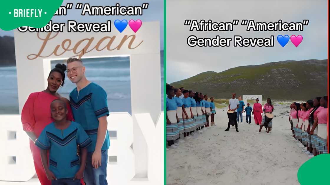 The Logan family had an african-american themed gender reveal The Logan family had an african-american themed gender reveal