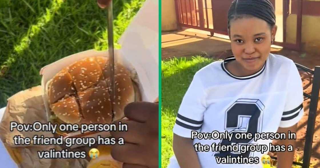 TikTok video show woman sharing Valentine's Day gift TikTok video show woman sharing Valentine's Day gift