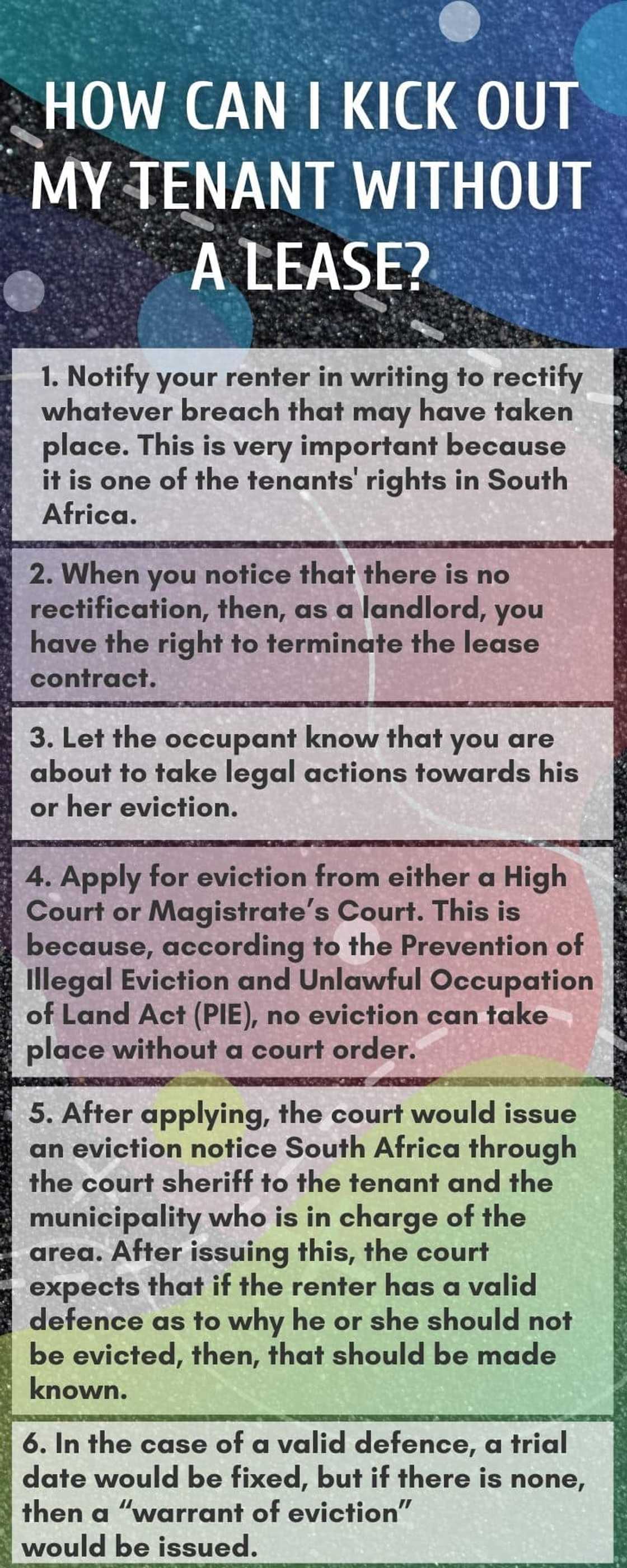 How to evict a tenant without a lease How to evict a tenant without a lease