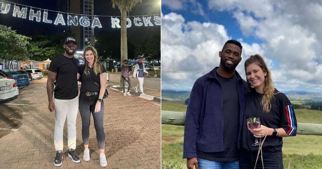 Fans have reacted positively to Siya and Rachel Kolisi's lovely snap as they painted Durban red. Image: Instagram Fans have reacted positively to Siya and Rachel Kolisi's lovely snap as they painted Durban red. Image: Instagram
