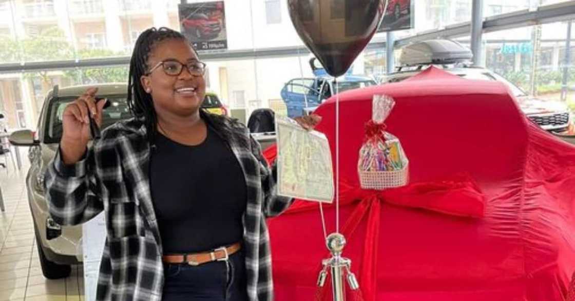 Nonhle, new car, young woman, young mom, beautiful Nonhle, new car, young woman, young mom, beautiful