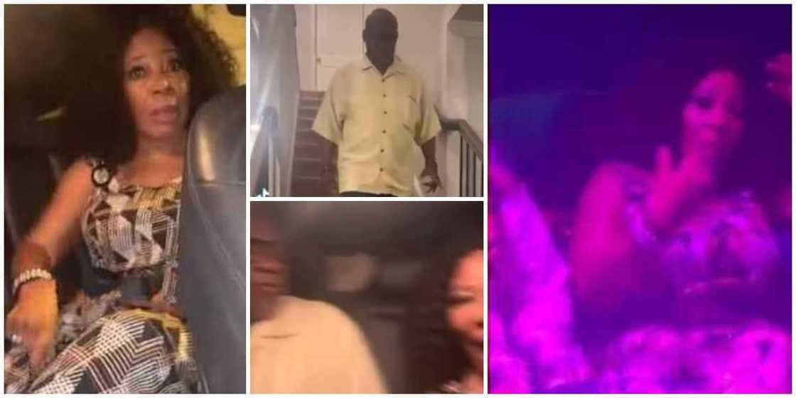 Video shows mother's reaction after daughter took her and the dad to night club in US Video shows mother's reaction after daughter took her and the dad to night club in US
