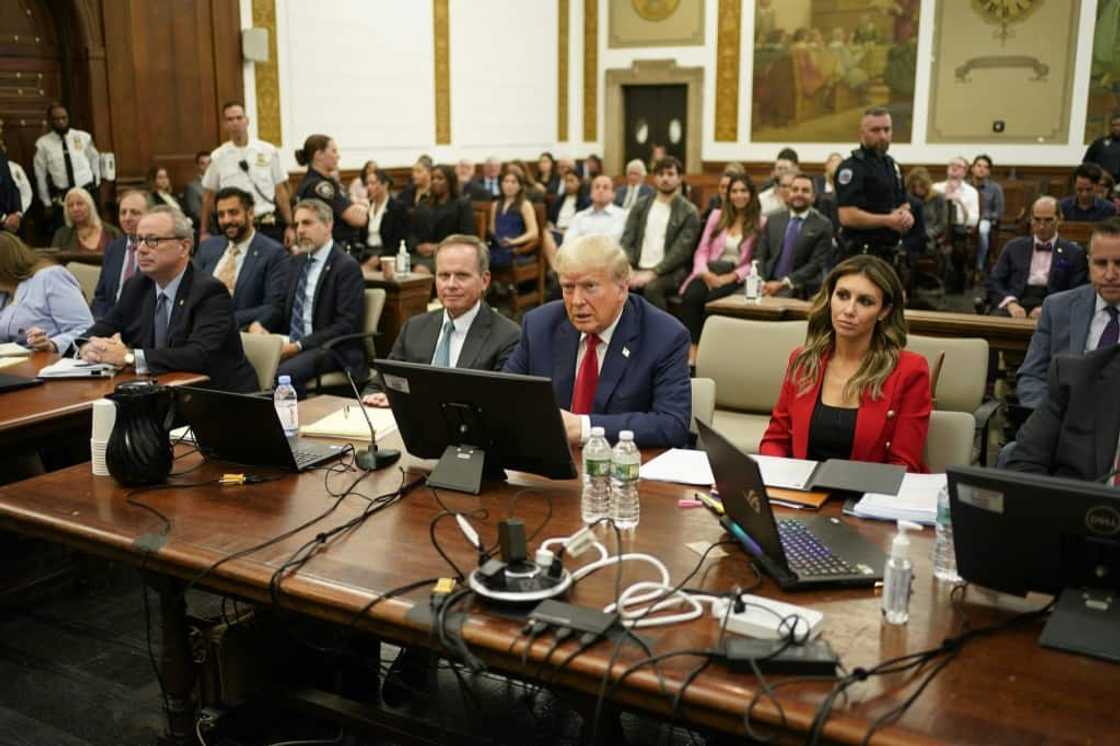 Former US president Donald Trump, seen on the second day of his civil fraud trial, leads the field of Republican primary candidates ahead of the 2024 election Former US president Donald Trump, seen on the second day of his civil fraud trial, leads the field of Republican primary candidates ahead of the 2024 election