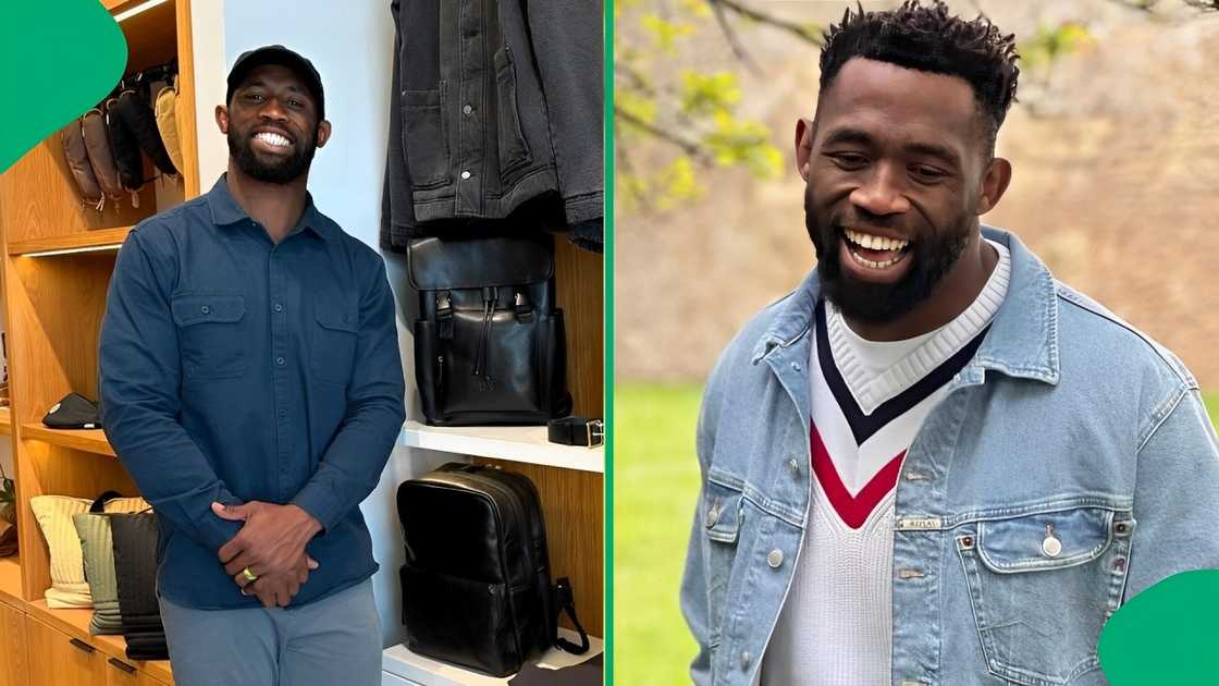 Siya Kolisi shared a snap of his night out on Instagram Siya Kolisi shared a snap of his night out on Instagram