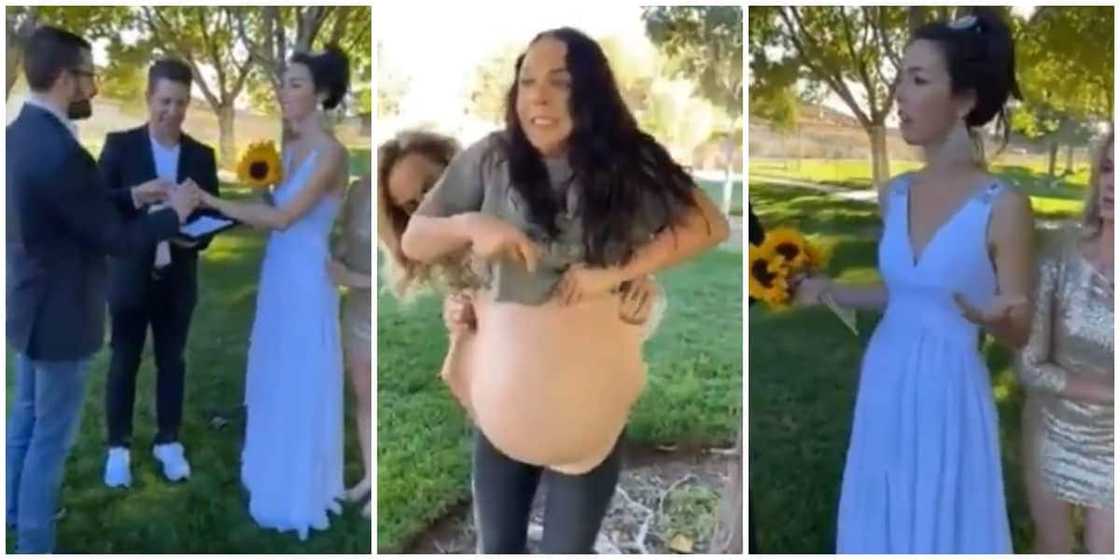 Viral video of groom being pranked by 'pregnant lover' at his wedding ceremony Viral video of groom being pranked by 'pregnant lover' at his wedding ceremony