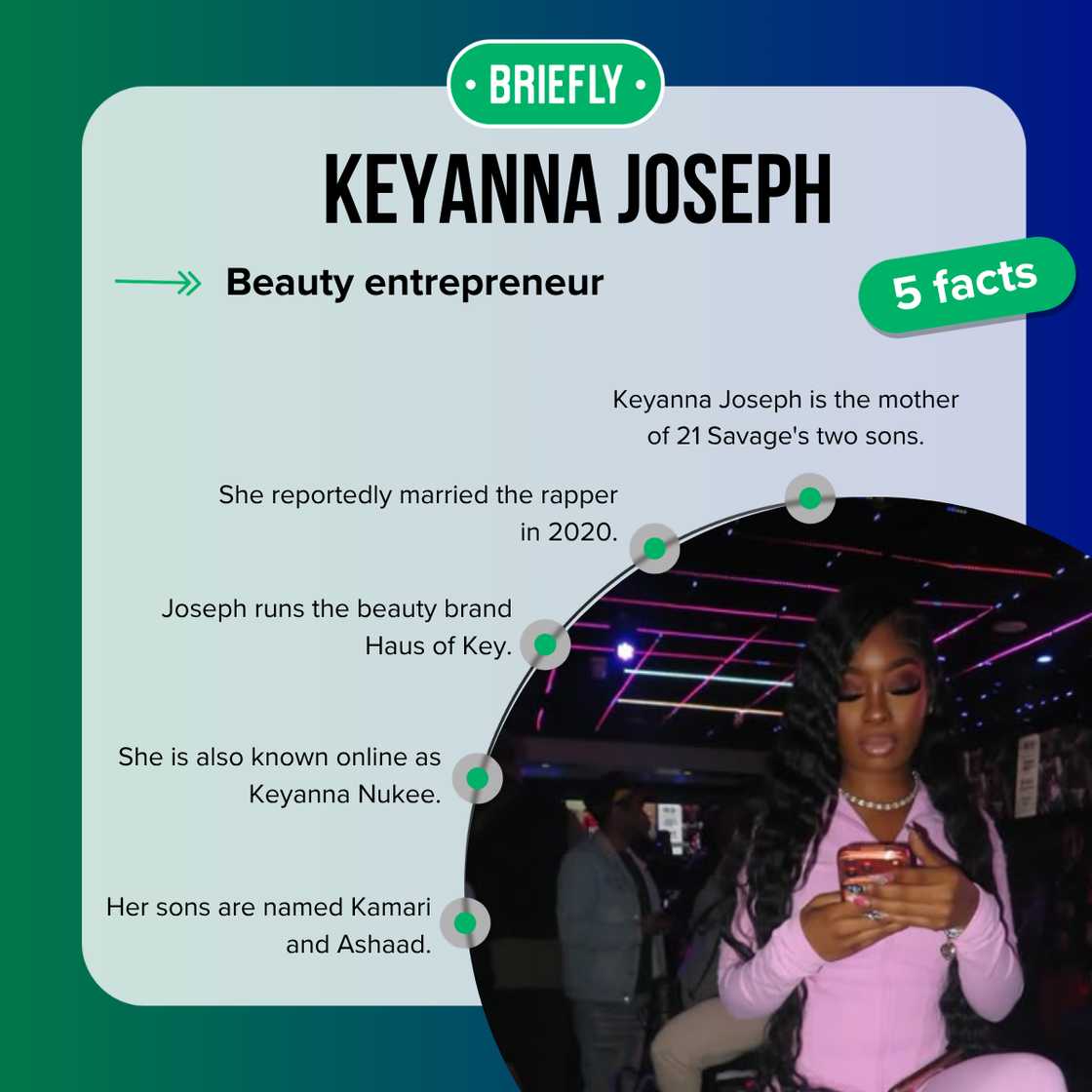 Facts about Keyanna Joseph Facts about Keyanna Joseph