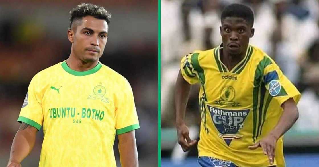 Lucas Ribeiro scored a controversial winner for Mamelodi Sundowns on Tuesday, 9 April 2024 according to former player Joel Masilela.