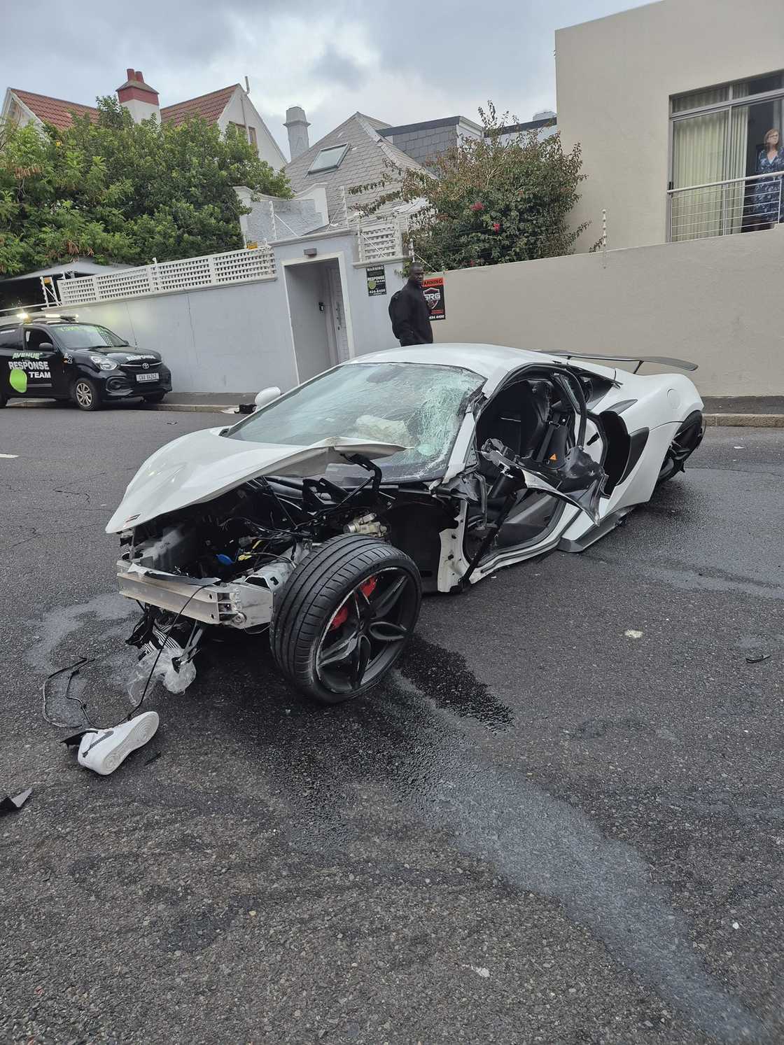 The accident that took place at Sea Point involved a super car