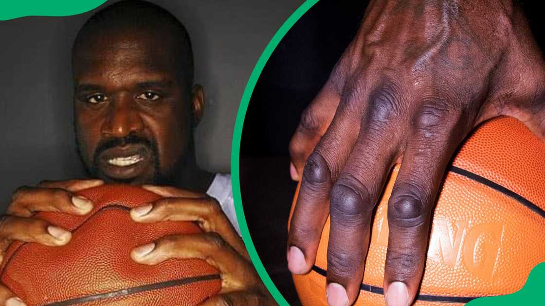 Shaquille O'Neal's hands