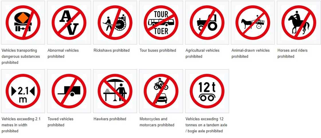 Road signs in South Africa and their meanings Road signs in South Africa and their meanings