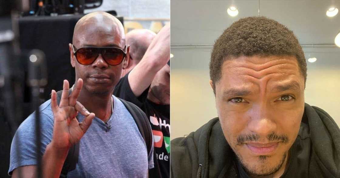 Trevor Noah and legendary US comedian Dave Chappelle hang out Trevor Noah and legendary US comedian Dave Chappelle hang out