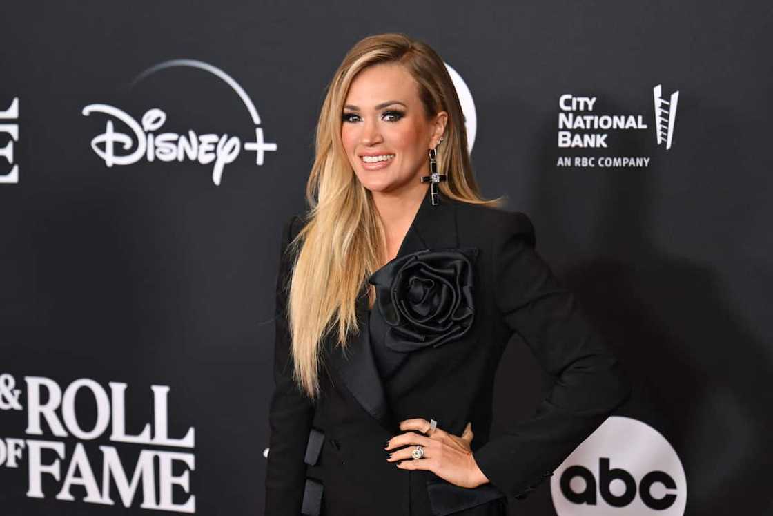 Carrie Underwood arrives for the Annual Rock & Roll Hall of Fame Induction Ceremony