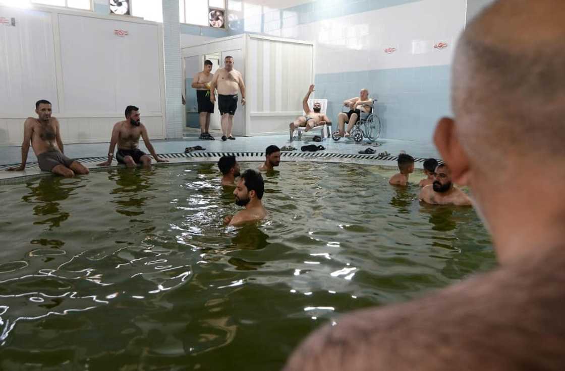 After the defeat of IS in Iraq in 2017, the baths remained popular although the building had fallen into disrepair, before authorities later undertook renovation work costing $500,000