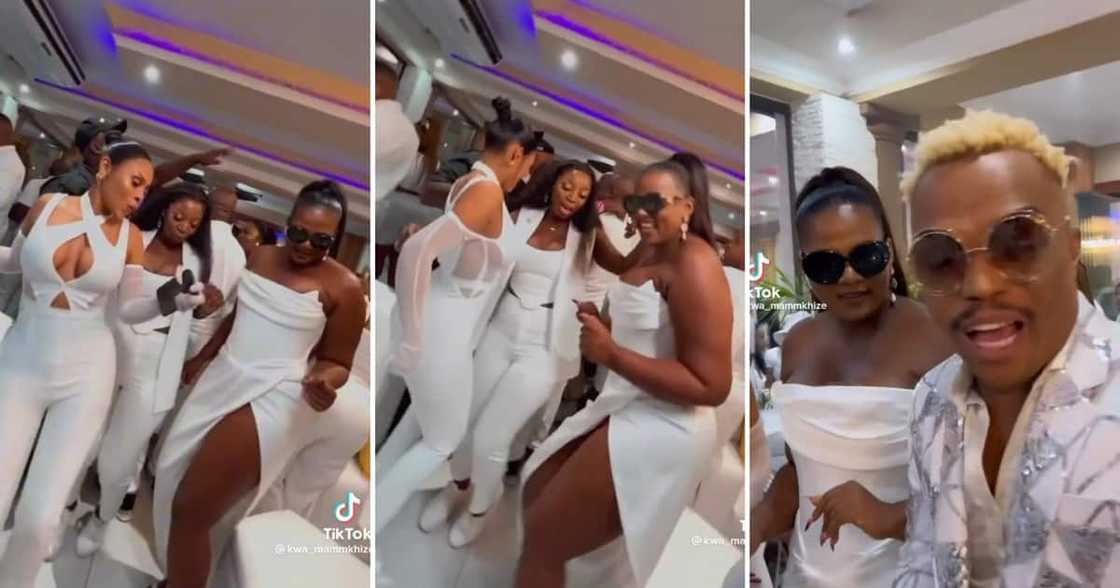 Shauwn Mkhize dancing at a party Shauwn Mkhize dancing at a party