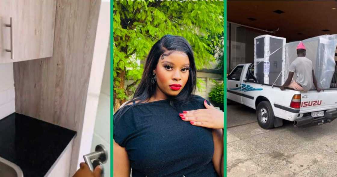 Woman moves into apartment Woman moves into apartment