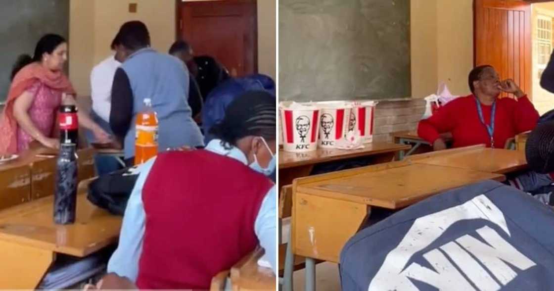 Young woman shared a video of her teacher treating the class. Young woman shared a video of her teacher treating the class.