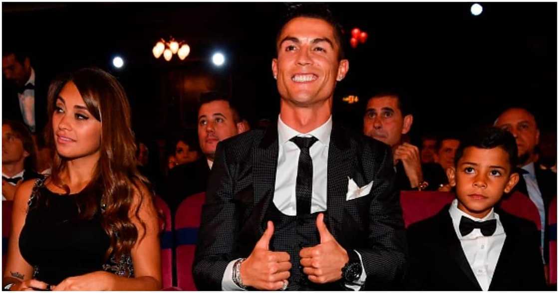 Cristiano Ronaldo during a past gala awards ceremony. Photo: Getty Images. Cristiano Ronaldo during a past gala awards ceremony. Photo: Getty Images.