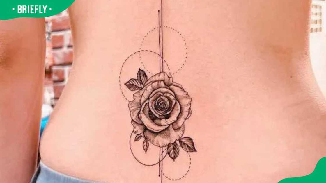Circles and rose tattoo Circles and rose tattoo