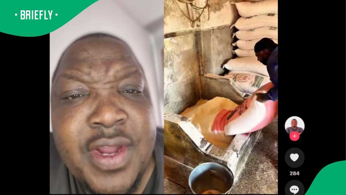 A man shared a video on TikTok. A man shared a video on TikTok.