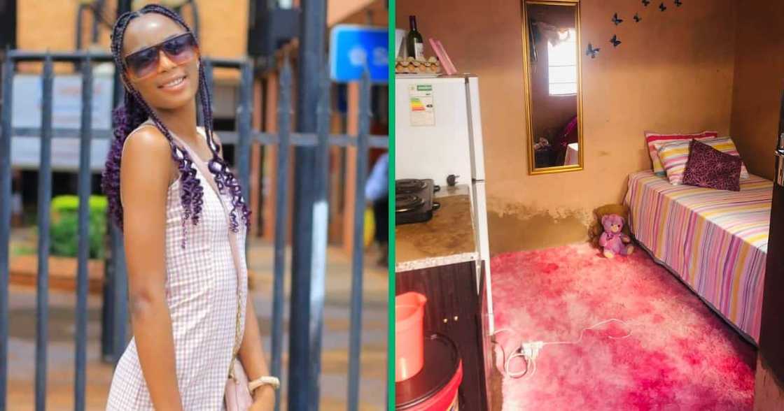 The lady posted a picture of her one-room online and asked for improvement tips The lady posted a picture of her one-room online and asked for improvement tips